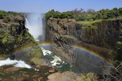 Zimbabwe, province de Matabeleland septentrional, fleuve Zambèze, les Chutes Victoria, classées Patrimoine Mondial de l'UNESCO