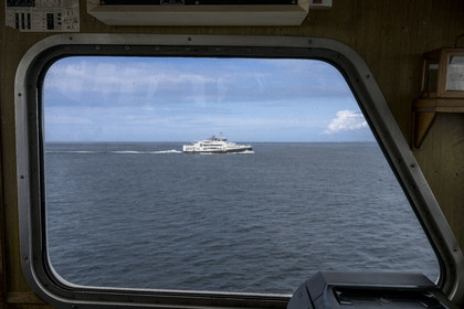 France, Finistère (29), Le Conquet, navire de la Penn ar Bed assurant la liaison avec les iles de Molène et Ouessant