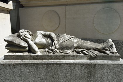 France, Paris (75), cimetière du Père-Lachaise, la tombe d' Elisa Hodgson, Vicontesse de Beauchesne