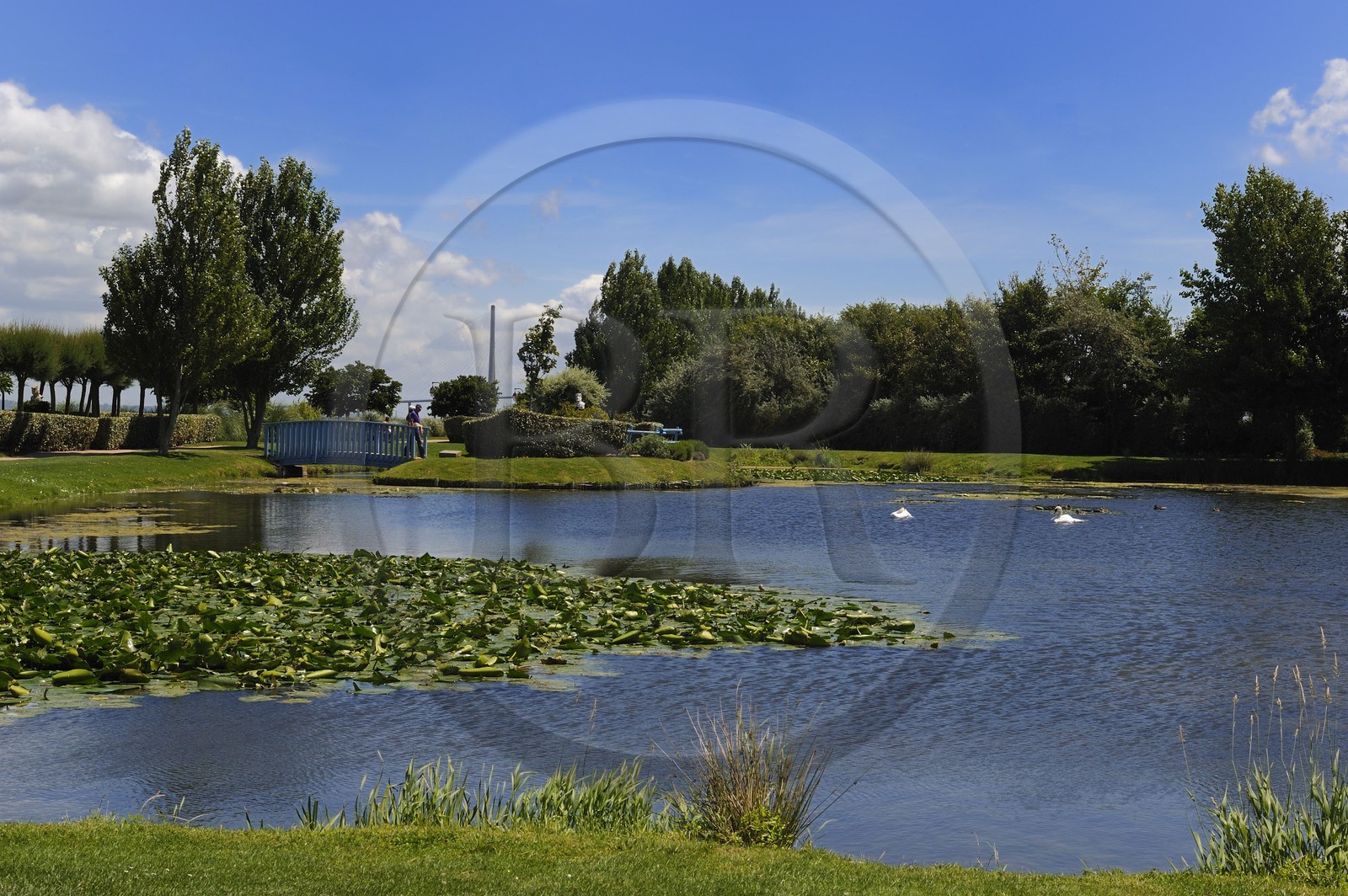 France, Calvados (14), Honfleur, le Jardin des Personnalités
