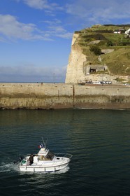 France, Seine-Maritime (76), Pays de Caux, Côte d'Albâtre, Fécamp, le cap Fagnet