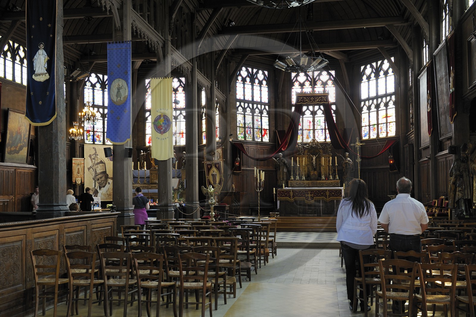 France, Calvados (14), Honfleur, église Sainte-Catherine