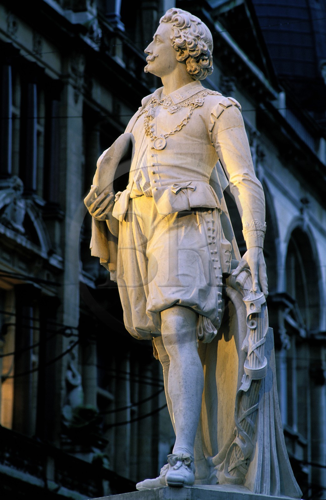 Belgique, Flandre, Anvers (Antwerpen), statue de Van Dyck