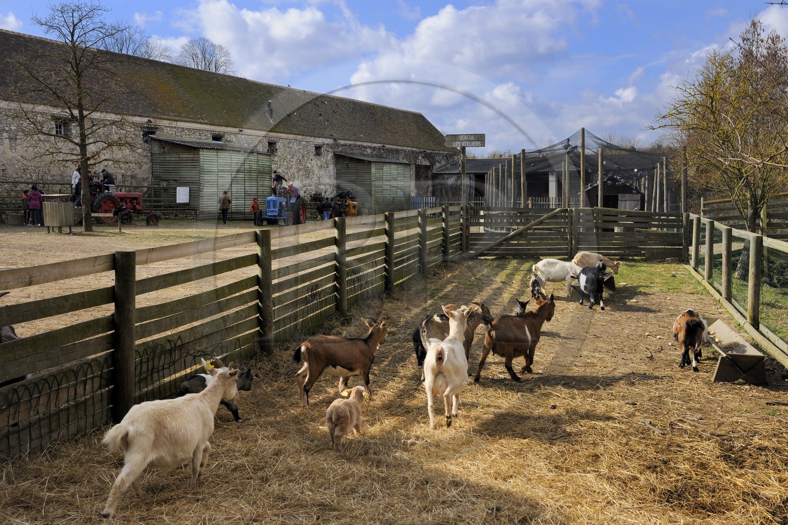 France, Yvelines (78), Saint-Cyr-l'Ecole, la ferme de Gally sur le Domaine de Versailles