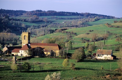 France, Jura (39), le village de Mièges