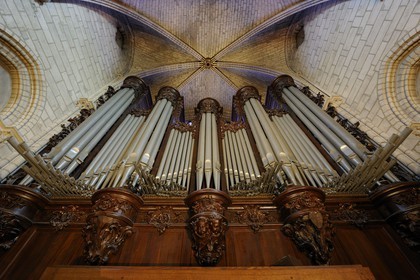 France, Paris (75), Ile de la Cité, cathédrale Notre-Dame de Paris, l'orgue