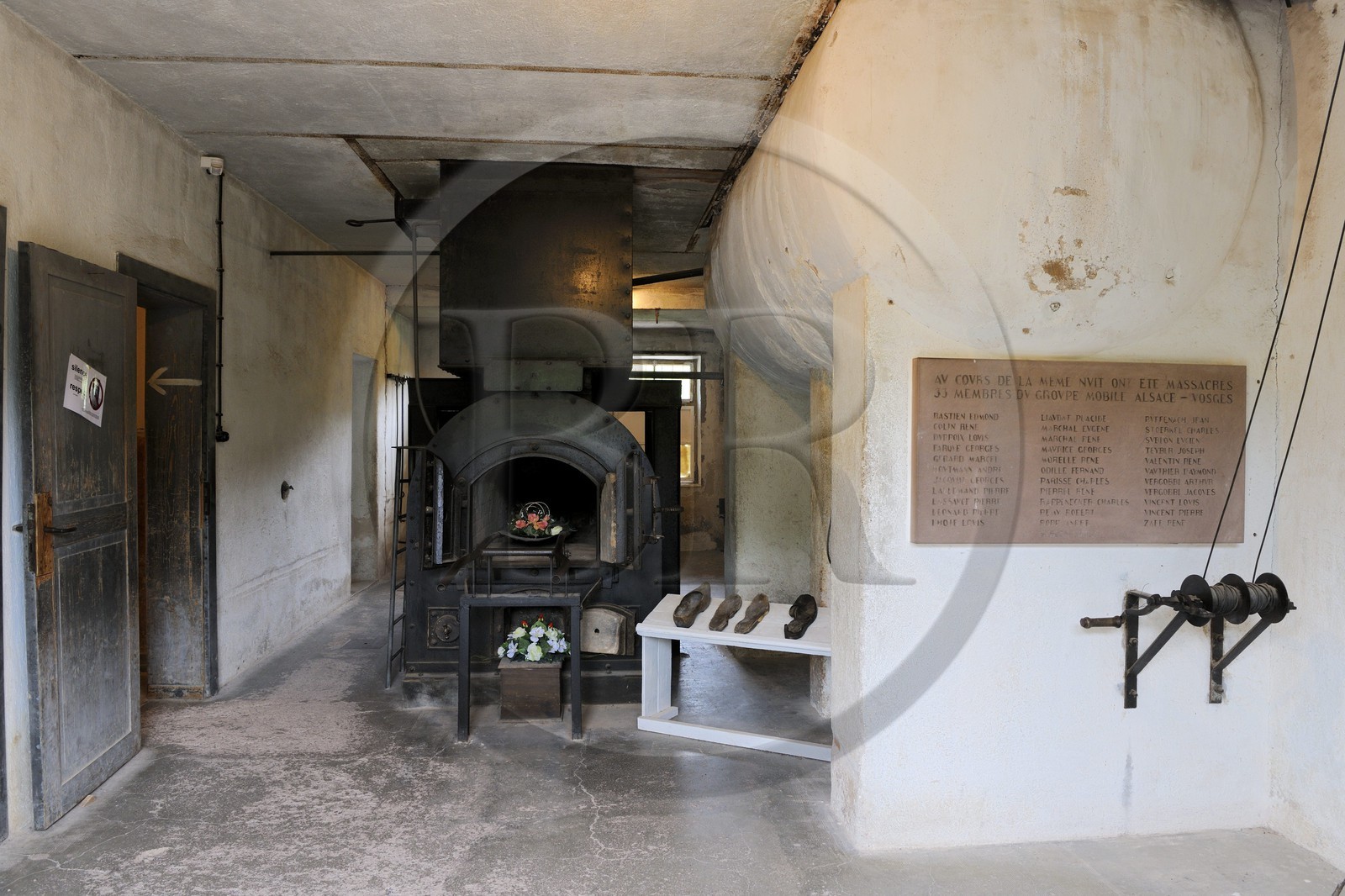 France, Bas-Rhin (67), région de Schirmeck, camp de concentration nazi du Struthof-Natzwiller, le block crématoire