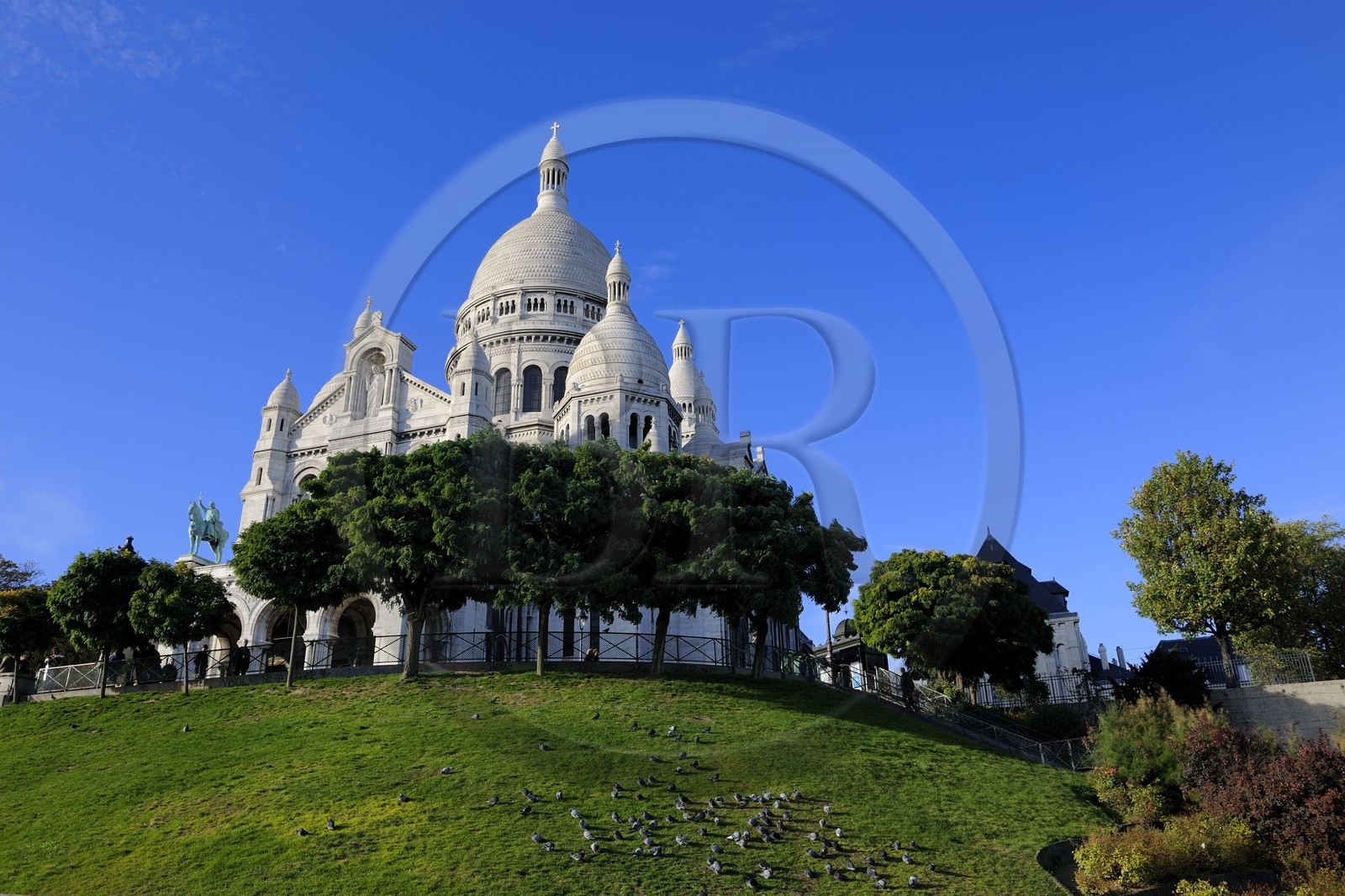 France, Paris (75), le Sacré Coeur sur la Butte Montmartre