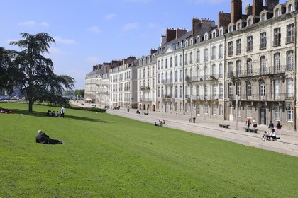 France, Loire-Atlantique (44), Nantes, maisons d'armateurs quai Turenne sur l'ancienne Ile Feydeau