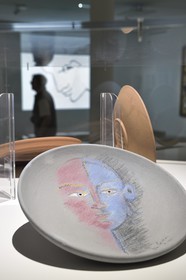 France, Alpes-Maritimes (06), Menton, le musée Jean Cocteau construit en 2008 par l'architecte Rudy Ricciotti, La Difficulté d'Etre (1962) de Jean Cocteau