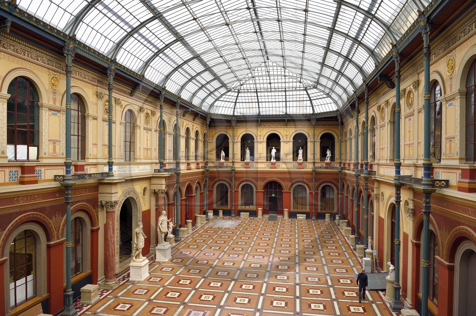 France, Paris (75), quartier de Saint-Germain-des-Prés, Ecole nationale supérieure des Beaux-Arts, le Palais des Etudes