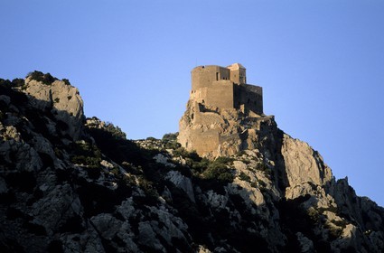 France, Aude (11), château cathare de Quéribus