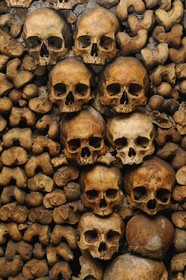 France, Paris (75), les catacombes, ossements