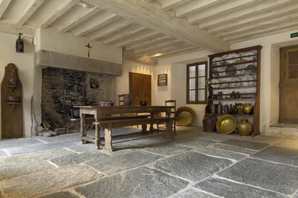 France, Manche (50), Cap de la Hague, Gréville-Hague, hameau de Gruchy, maison natale du peintre  J.F.Millet