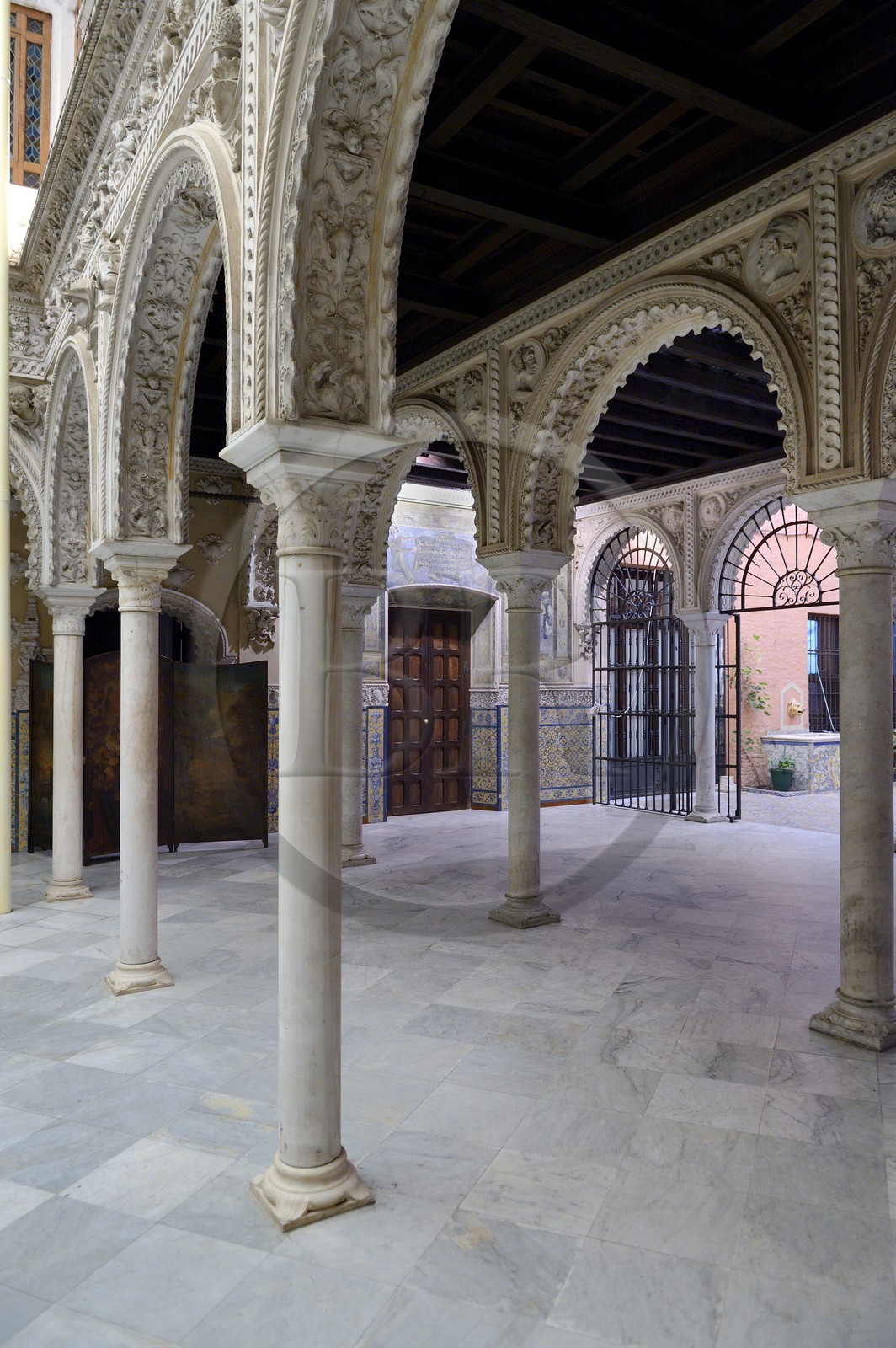 Espagne, Andalousie, Séville, Casa Palacio de Guardiola à la Puerta de Jerez