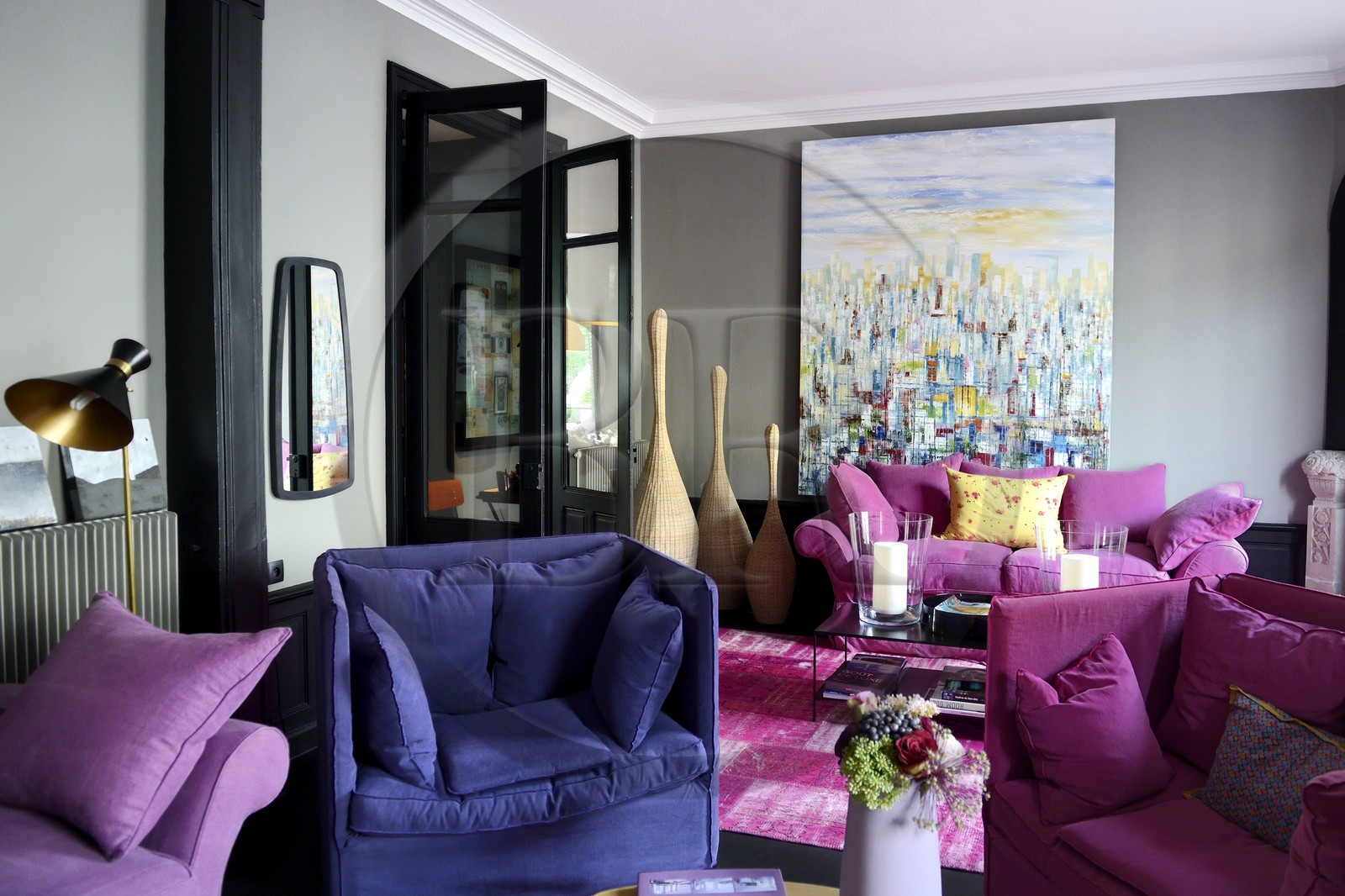 France, Meurthe-et-Moselle (54), Nancy, maison d’hôte La Villa 1901, le salon