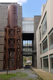 Turquie, Istanbul, l'université et le centre d'art contemporain Santralistanbul des architectes turcs Emre Arolat, Nevzat Sayin, Ihsan Bilgin et Han Tümertekin