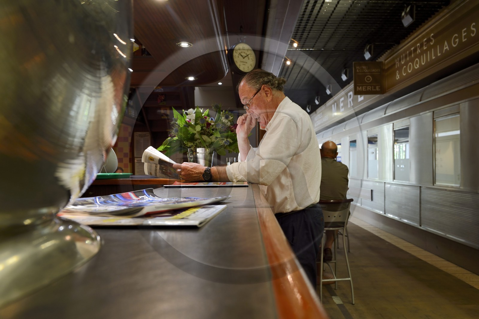 France, Rhône (69), Lyon, cours Lafayette, les Halles Paul Bocuse, Resto Halle Chez Yannis