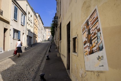 France, Paris (75), quartier de la Butte-aux-Cailles, passage Sigoud