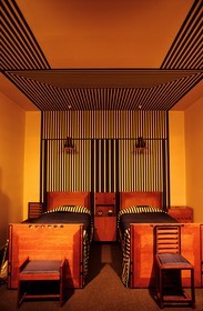 Royaume-Uni, Ecosse, Glasgow, Hunterian museum, intérieur de chambre conçu par Mackintosh