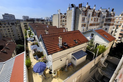 France, Paris (75), quartier de la Butte-aux-Cailles, la Petite Russie rue Barrault