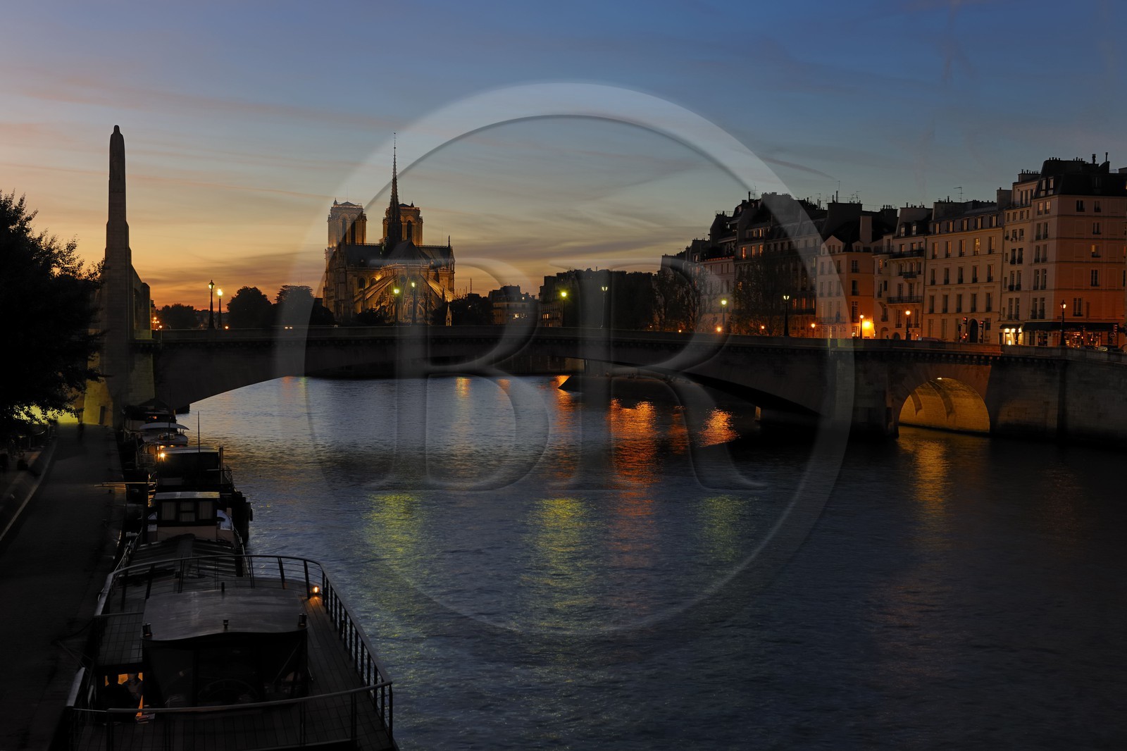 France, Paris (75), les rives de la Seine, classées Patrimoine Mondial de l'UNESCO, la cathédrale Notre-Dame