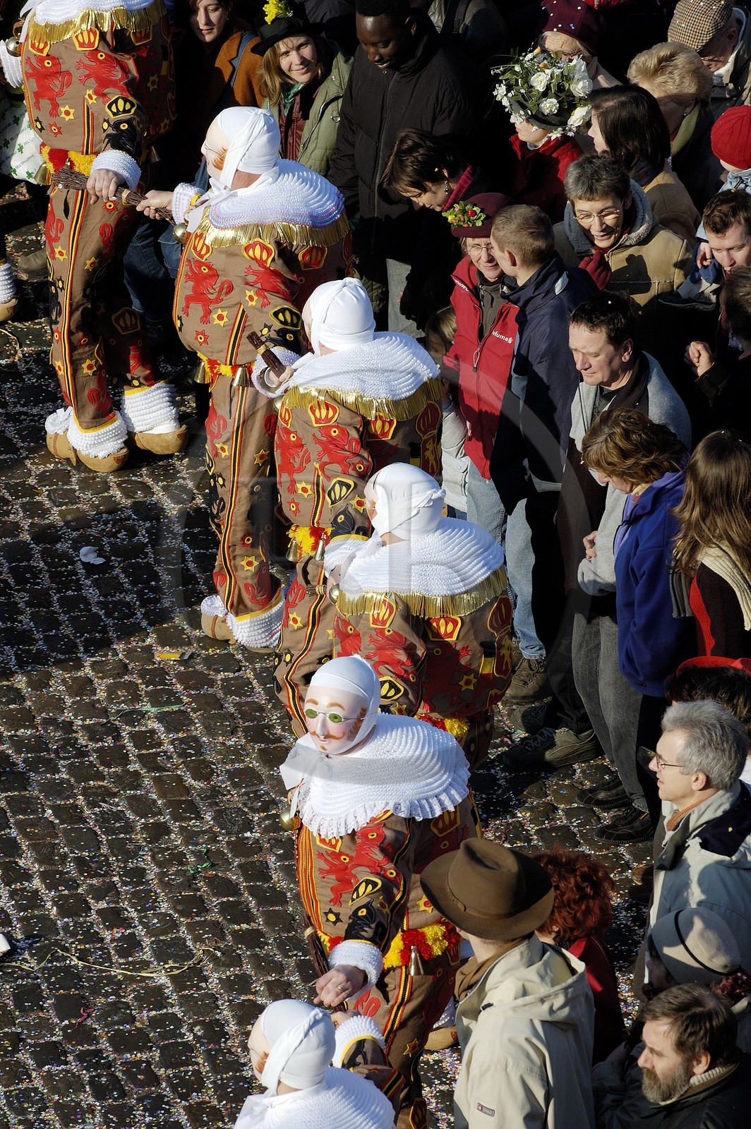 Belgique, Wallonie, carnaval de Binche, Gilles de Binche