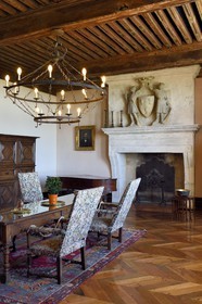 France, Dordogne (24), Périgord Pourpre, Monbazillac, Chateau de Monbazillac, un salon