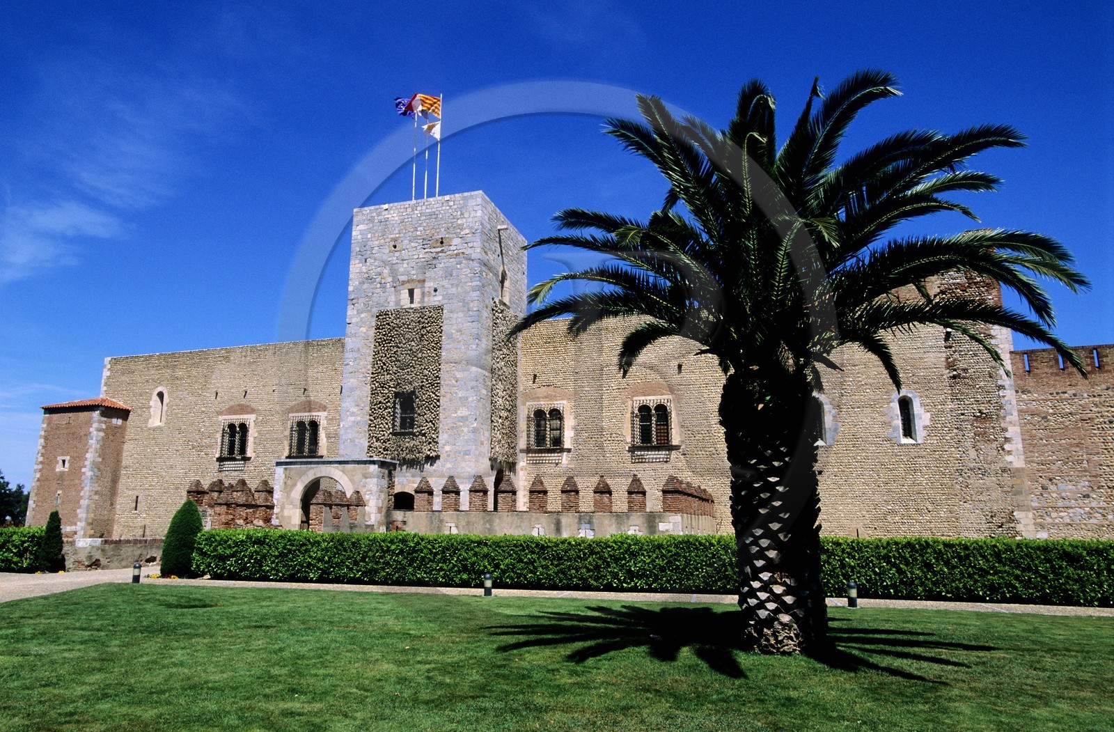 France, Pyrénées-Orientales (66), Perpignan, palais des rois de Majorque du XIIIe siècle
