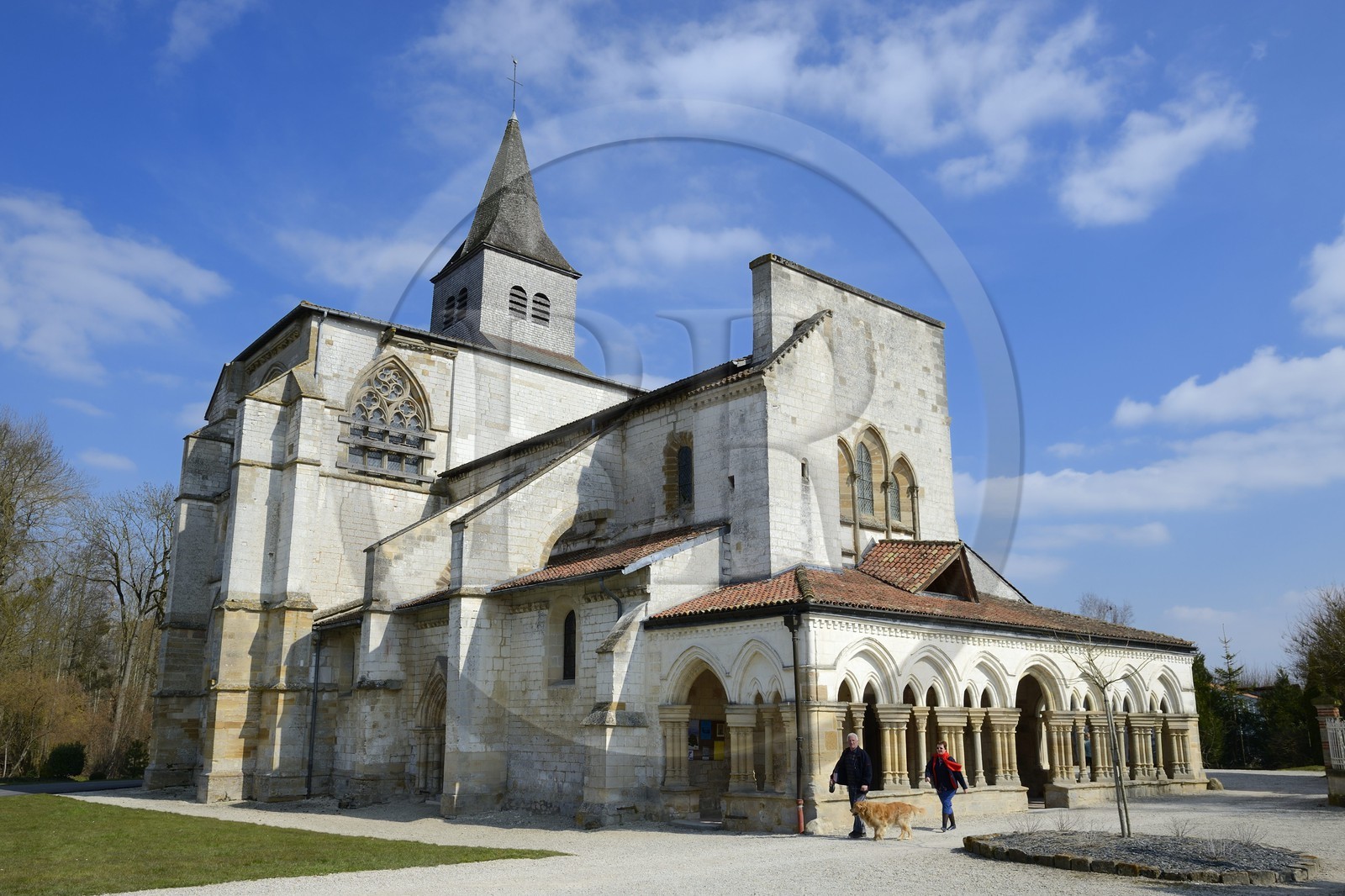 France, Marne (51), village de Saint-Amand-sur-Fion, église Saint-Amand avec son porche champenois du XIIème siècle et refait au XVIème siècle
