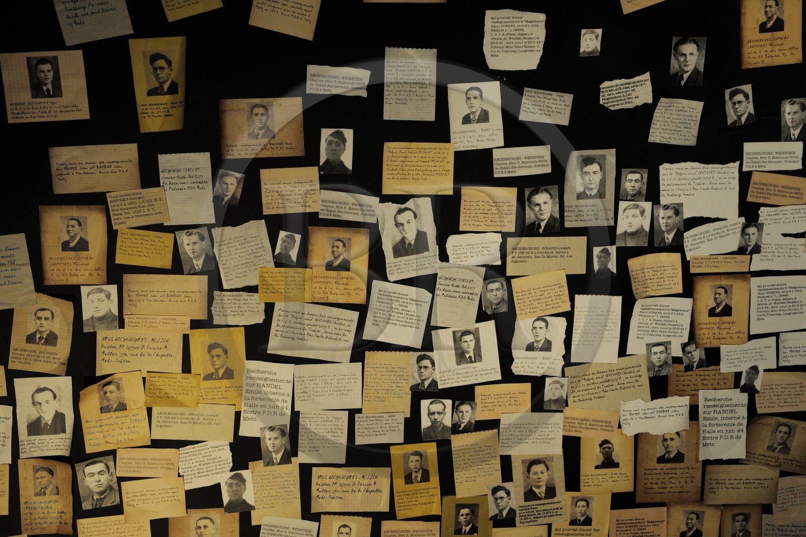 France, Bas-Rhin (67), Schirmeck, Mémorial de l'Alsace-Moselle, recherche de survivants