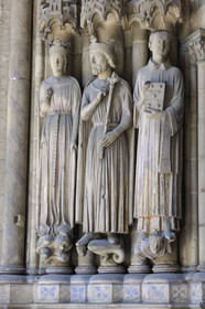 France, Paris (75), église Saint-Germain-l' Auxerrois le porche