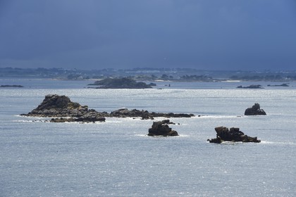 France, Finistère (29), Baie de Morlaix vue depuis la Pointe de Diben