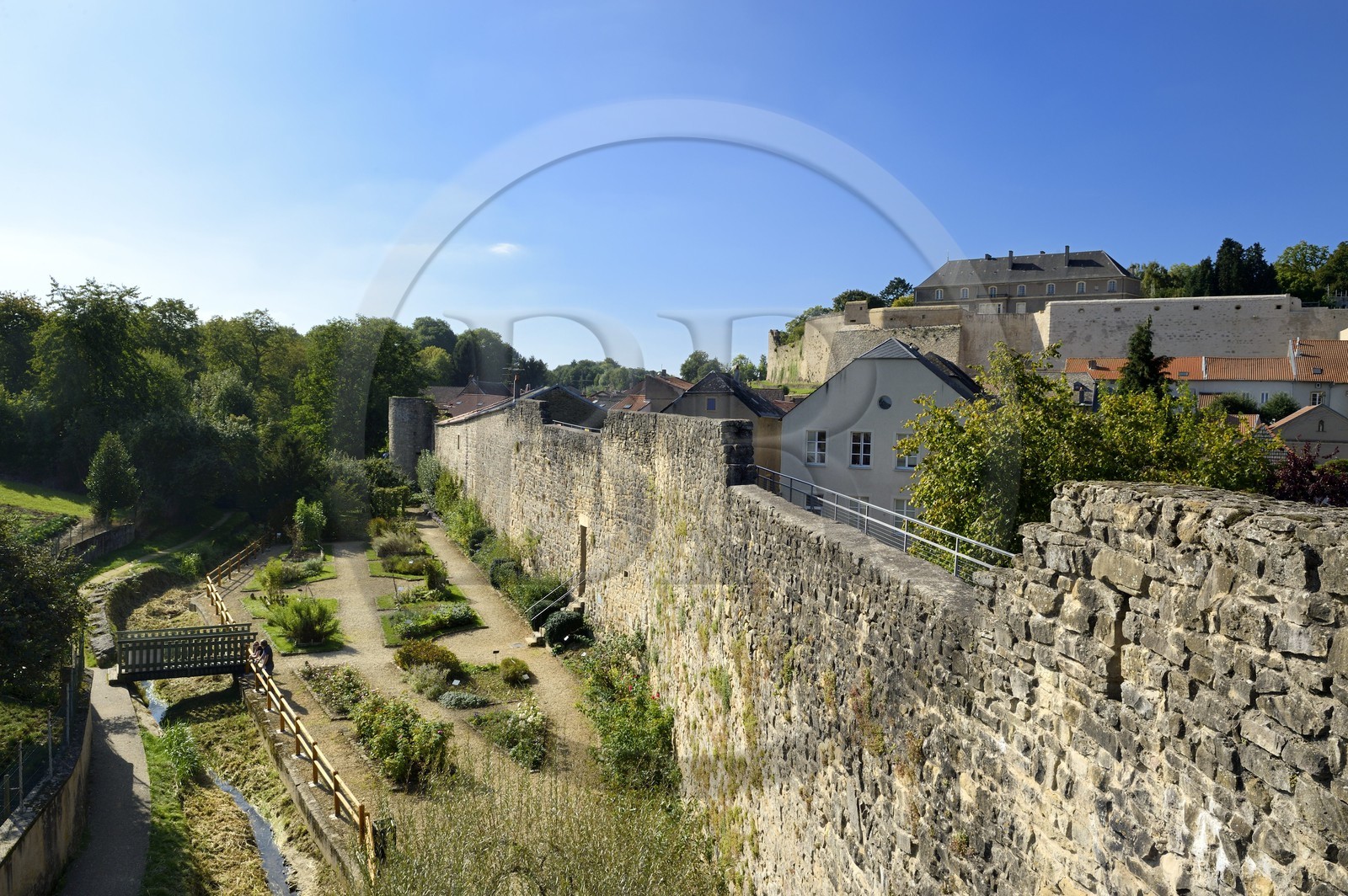 France, Moselle (57), Rodemack, labellisé Les Plus Beaux Villages de France, les remparts
