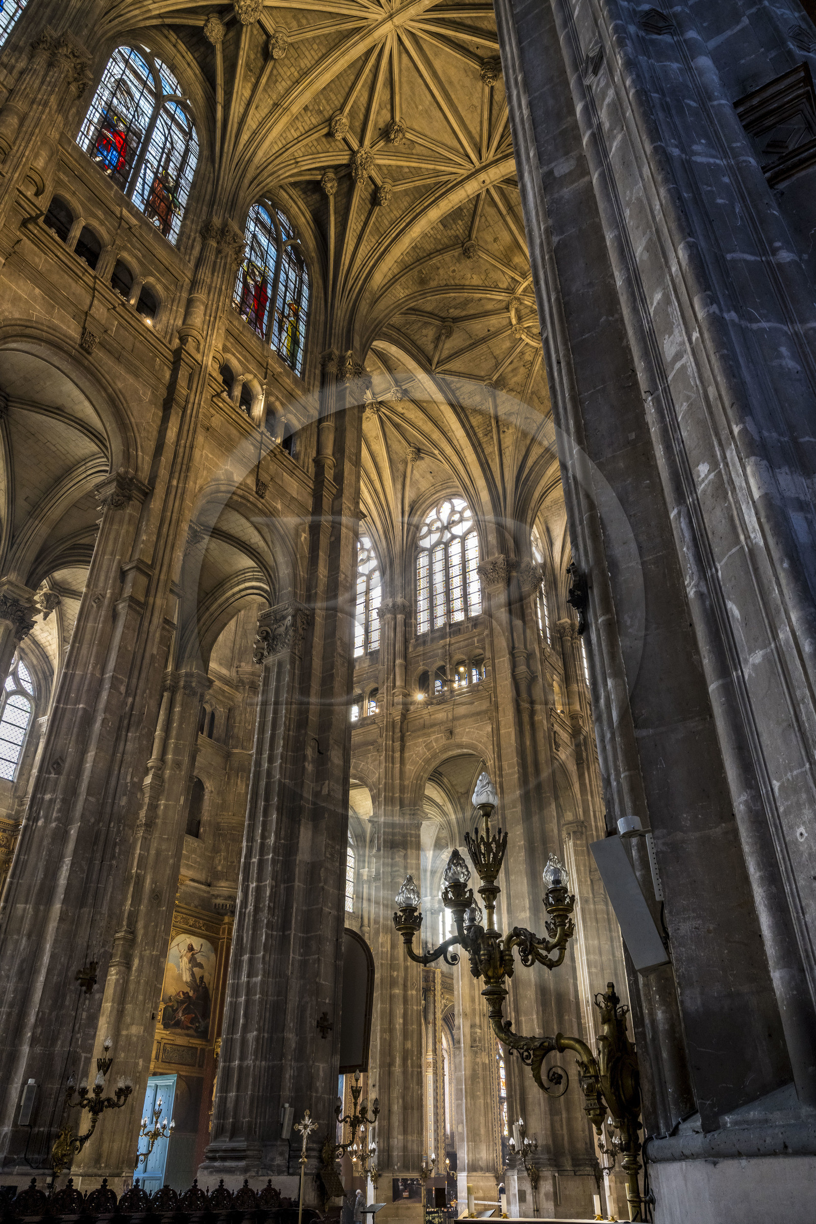 France, Paris (75), quartier des Halles, l'église Saint-Eustache,