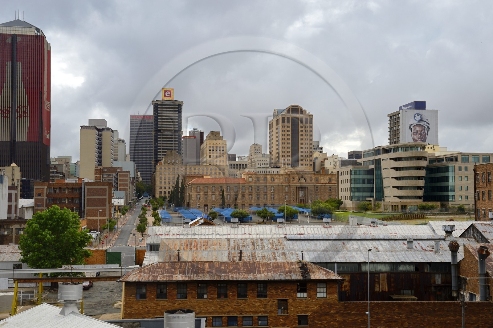 Afrique du Sud, province de Gauteng, Johannesburg, Ferreirasdorp  dans le quartier de Westgate, le Chancellor House au centre