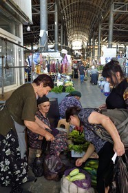 Géorgie, Kakheti, Telavi, le marché couvert