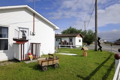 Canada, province de Terre-Neuve et Labrador, Ile de Terre-Neuve, fjord de Corner Brook, sur les traces du capitaine Cook, village de pêcheurs Frenchman's Cove