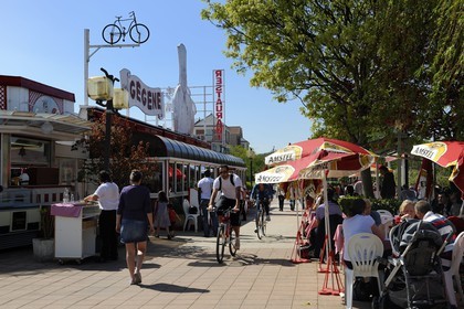 France, Val-de-Marne (94), les bords de Marne, Joinville-le-Pont, , la guinguette Chez Gégéne
