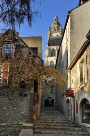 France, Loir et Cher (41), Blois, vieux quartier sous la cathédrale, rue du Grenier à Sel