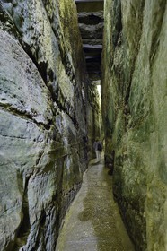 Israel, Jérusalem, ville sainte, vieille-ville classée Patrimoine Mondial de l'UNESCO, souterrain du Kotel qui longe le Mur occidental, ancien aqueduc des Asmonéens abandonné lors de la construction du second temple