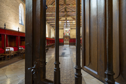 France, Côte-d'Or (21), Beaune, zone classée Patrimoine Mondial de l'UNESCO, Hospices de Beaune, l'Hôtel-Dieu, la Grande salle des Pôvres