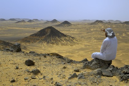 Egypte, Basse Egypte, désert libyque, region de l'oasis de Bahareyya, le Désert Noir