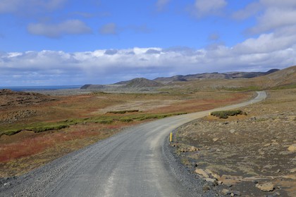 Islande, Région de Reykjavik, piste de Grindavik