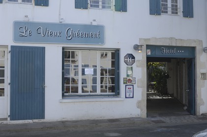 France, Charente-Maritime (17), ile de Ré, La Couarde-sur-Mer, hôtel Le Vieux Grément