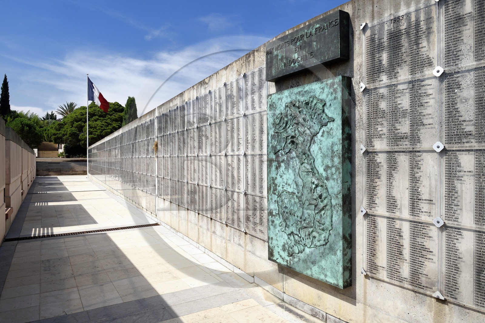 France, Var (83), Fréjus, Mémorial des guerres d'Indochine et nécropole