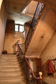 France, Haute-Corse (2B), Cap Corse, Rogliano, le palazzu Nicrosi (Palazzi ou Maison d'Americain), Pierre Nicrosi prospéra avec ses trois frères dans le commerce, l’immobilier et le coton en Alabama