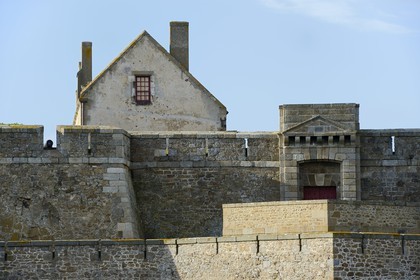 France, Ille-et-Vilaine (35), côte d'émeraude, Saint-Malo, Fort national construit par Vauban et Garangeau au XVIIème siecle