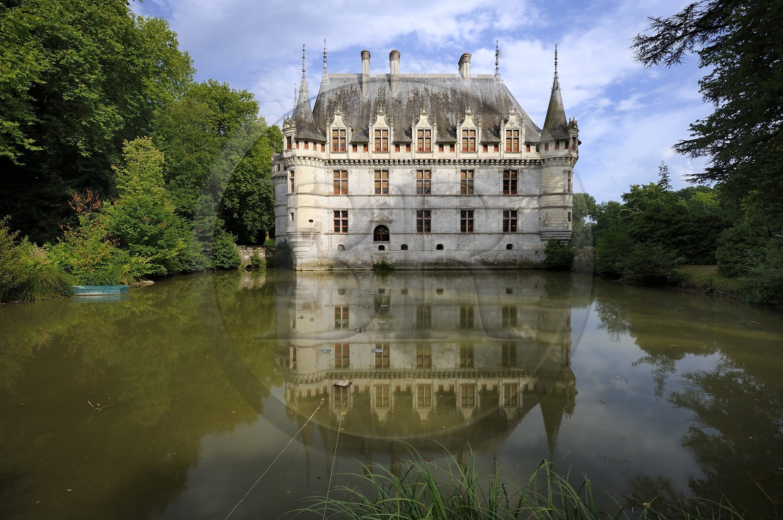 France, Indre-et-Loire (37), Vallée de la Loire classée Patrimoine Mondial de l' UNESCO, château d' Azay-le-Rideau