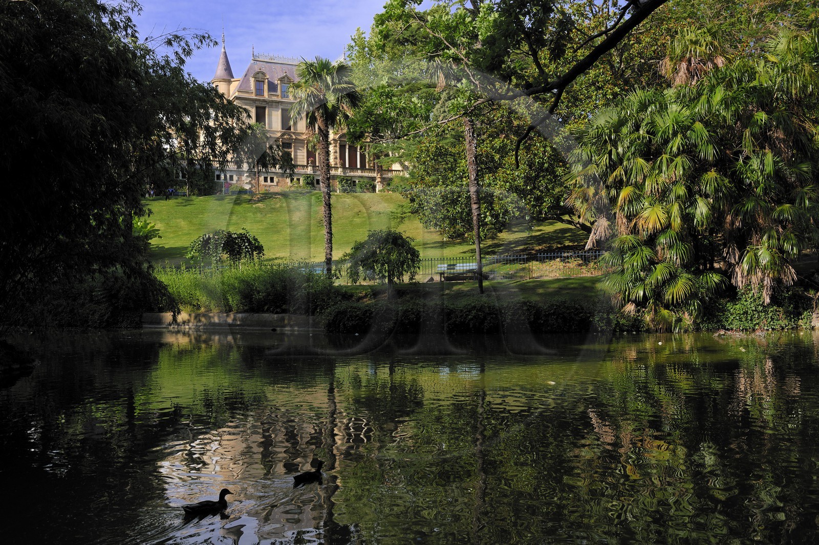 France, Hérault (34), Béziers, parc paysager du Plateau des Poètes